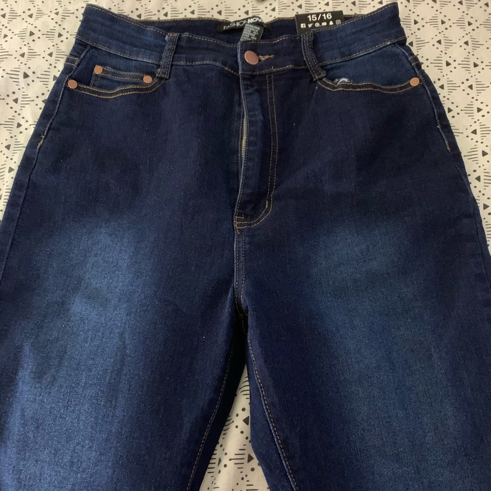 Women blue jeans